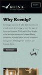 Mobile Screenshot of koeniginvestment.com